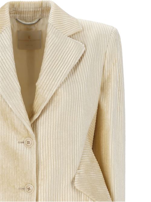 Off-white corduroy velvet jacket Ermanno Scervino | D456I305IGWI20704